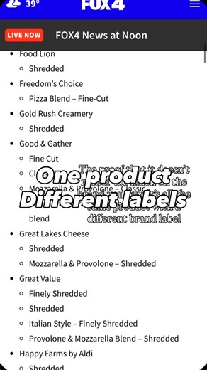 Jess on Instagram: "✨different brand same product✨ Why would so many different brands be affected? Because it’s the same product with a different label."