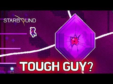 Terraria HATER Fights FIRST Starbound BOSS!
