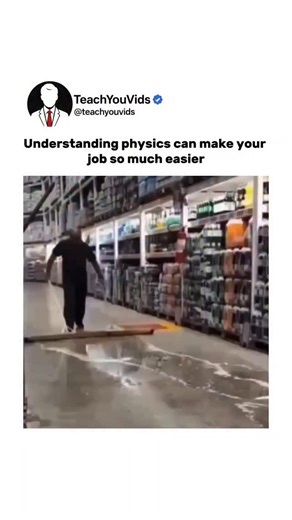 Teach You Vids on Instagram: "Understanding physics can make your job so much easier ⚙️🧠 Once you know how forces, leverage, friction, and motion really work, you stop fighting the task — and let physics do the work for you. Less effort. More control. Smarter results. Work hard if you must… or work smart with science. ✨ This video is for educational purposes only. DM for credit/ removal. #PhysicsInAction #WorkSmart #EngineeringMindset #ScienceEveryday #LifeWithPhysics SmartWork"