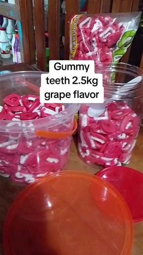 BILI KA DITO🥰 #Gummies teeth candy #grape flavor
