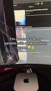 broken computer monitor prank might not need a video this time