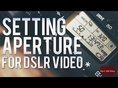 Setting Aperture for Video and Getting Blurry Backgrounds