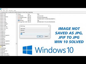 Windows 10 File Extension Problem - JPEG Saving To JFIF | JFIF To JPG Windows 10 Problem Solve