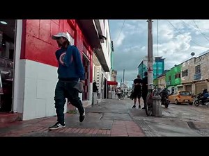 Santa Fe neighborhood Bogota Colombia walking tour 4K