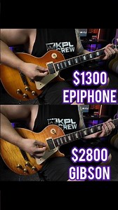 Metal riff comparison😤 - Epiphone Vs. Gibson Les Paul #guitar #comparison #gibson #epiphone #lespaul