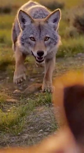 A Lion Saved a Small Dog from a Coyote… 🦁🐶😱