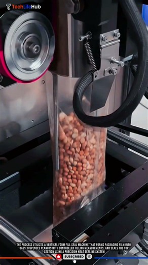 Innovation Fill and Seal Peanut Packaging Machine with Automated Vertical Packing System #tech