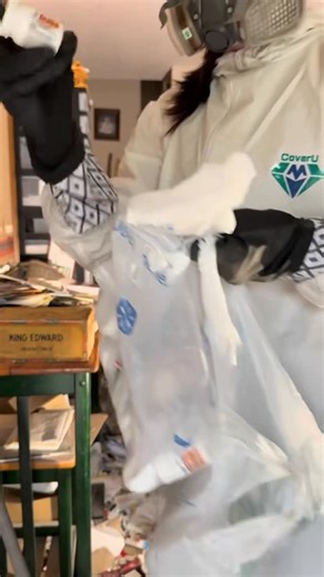 Madison Lovelle on Instagram: "These are some of the random items I discovered my dad was “collecting” early on in the clean-out process. By the time I got through the living room, I had discovered 19 bags of paper napkins and over 200 plastic aspirin bottles. What kind of items did your family collect? #hoarder #hoardercleanout #hoarding #extremeclean"