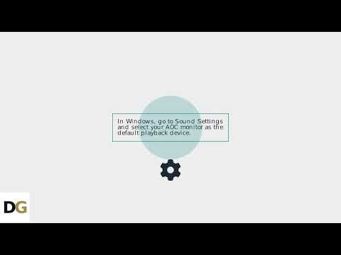 How to Fix AOC Monitor Volume Not Working – OSD VolumeMute & HDMI Audio