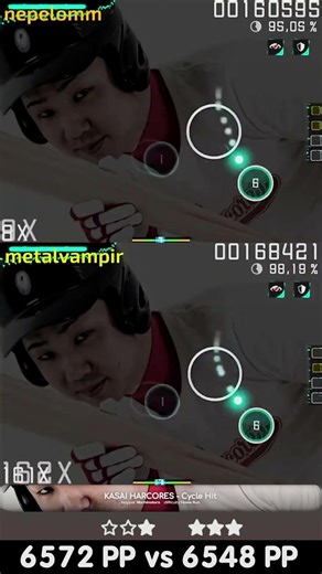 DUEL SHOW nepelomm vs metalvampir - osu! tournament [Map 5] #osu #replay #osugame #stream