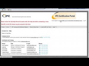 IPC Certification Portal User Guide Part 2