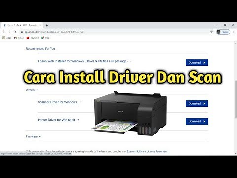 how to download and install the Epson L3110 scan