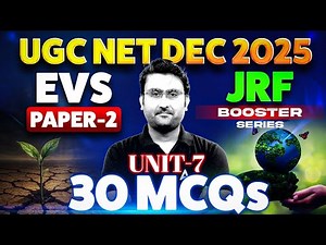 UGC NET Environmental Science | UGC NET EVS Unit 7 Top 30 MCQs By Amit Sir