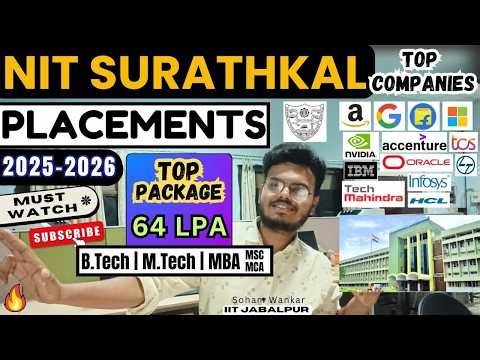 NIT Surathkal Placements 2025 - 2026 | B.Tech +MBA +M.Tech +MSC +MCA | Must Watch Before Admission!