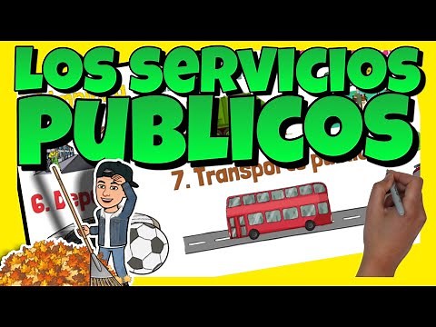 🚌 QUÉ son los SERVICIOS PÚBLICOS para NIÑOS