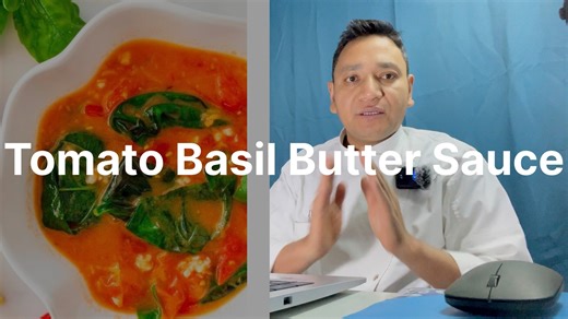 The refined and silky Tomato Basil Butter Sauce, a beautifully balanced sauce that's rich yet fresh, elegant yet comforting. It's a butter-enriched tomato reduction, gently infused with garlic and basil — perfect for ravioli, gnocchi, seafood, grilled chicken, or even over vegetables. Ingredients (makes about 2 cups): • 2 tbsp olive oil • 3 tbsp unsalted butter (divided) • 3 garlic cloves, finely minced • 1 small onion, finely chopped (optional for sweetness) • 800 g (28 oz) canned crushed or pu