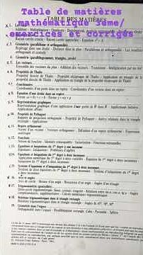 Mathématique pour 3 eme/exercices et problèmes corrigés #etude #