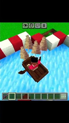Minecraft extreme Boat Race track ⛵ #minecraft #freefire #ytshorts