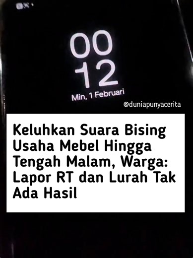 Masalah Suara Bising Usaha Mebel di Sidrap