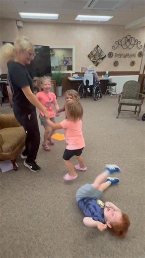 Our story circle turned in to a dance party this morning!! ♥️♥️ | Brookside Retirement Community
