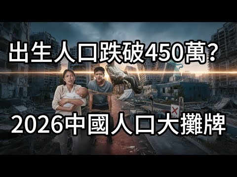 出生人口跌破450萬？2026中國人口大攤牌，真相太紮心！
