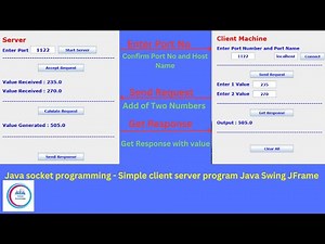 Java socket programming Simple Client and Server program Building Client - Server App