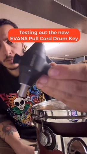Got my hands on the new Pull Cord Drum Key from @evansdrumheads and it was such a time saver when it came to changing heads before these shows. I definitely recommend getting one! 🙌🏼 #productreview #drums #evans #drummer #unboxing | Mario Conte