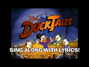 DuckTales theme song - lyrics on screen