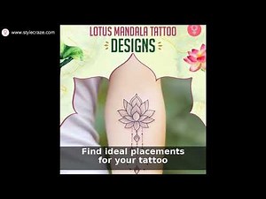 75 Lotus Mandala Tattoo Ideas: Meanings & Placement Tips