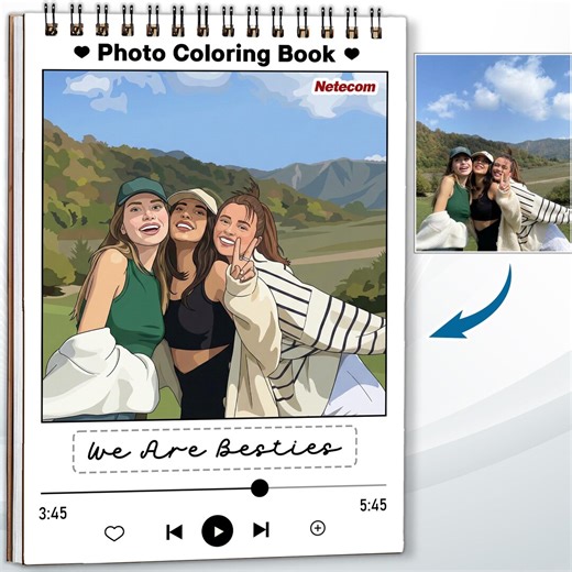 Personalized Friend Memory Coloring Book, Custom Coloring Pages From Your Photos, 12-48 Pages, Best Friend Gift & Keepsake for Adults - Etsy