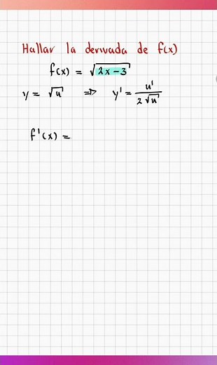 Derivative of a square root | example 1