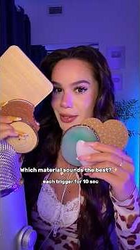 #ASMR 🩷 let’s find out which material sounds the best! Lmk your fav please 😘🫶🏻 #tapping #cork