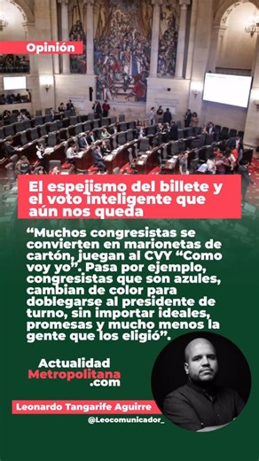 Actualidad Metropolitana | Noticias Medellín y Antioquia on Instagram: "#Opinión por @leocomunicador_ “Muchos colombianos, prefieren al candidato que le regale gorras y camisetas en campaña, con promesas vacías y sin sentido, que aquellos que se conectan con la realidad social de su región. Muchos olvidan, que en el voto está el poder de elegir el futuro para su comunidad y de sus hijos y votan por el que más publicidad tenga, el que más fiesta haga o el que más regalos reparta, en ese sentido, 