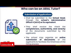 DepEd Summer Program - Guide in Hiring of Aral Tutors