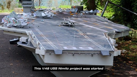 Catapult launch test : 1/48 USS Nimitz (Longer version) | Julius Perdana