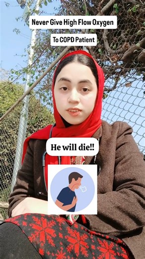 The Doctor on Instagram: "Never give high-flow oxygen to COPD patients! 🚫 Their breathing drive depends on low oxygen levels — giving too much can cause CO₂ retention and even respiratory failure. 💨 ✅ Keep target SpO₂ between 88–92% ⚕️ Use controlled oxygen delivery This small step can literally save a life ❤️‍🩹 . . . . . #mbbs #neetpg #doctor #medicalemergencies #nursing"