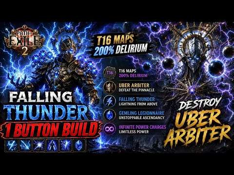 Falling Thunder | Path of Exile 2. Gemling 1 button build - all content.