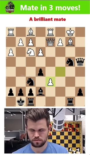 Mate in 3 😱 Brutal Checkmate Puzzle! Can You Solve? ♟️ #chess #matein3 #chesspuzzle #shorts #trend