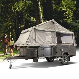 [Hot Item] Ecocampor 4X4 off-Road Aluminium Rear Folding Camper Travel Trailers for Sale