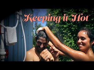 How We Keep Our OFF GRID Compost Heated SHOWER HOT | Step By Step Tutorial