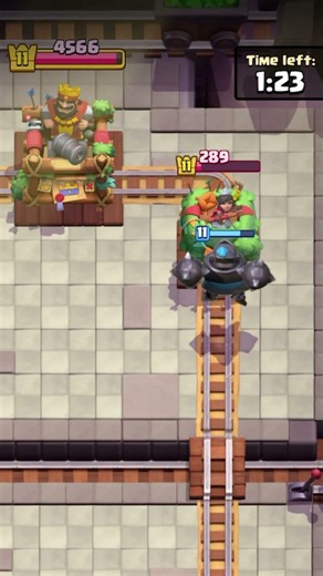 Mega Knight VS Princess Tower in #clashroyale
