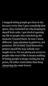 724K views · 17K reactions | I stopped letting people get close to me...