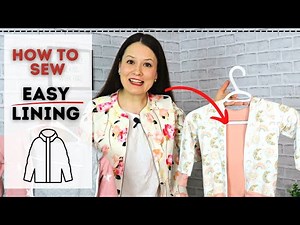 EASY way to add lining and zipper to jackets! STEP-BY-STEP