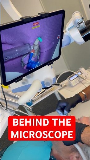 Behind the Microscope: Root Canal Treatment in Action 🔬🦷