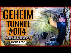 Survival Mattin builds SECRET TUNNEL #004 | MINECRAFT Real Life | BUSHCRAFT CAMP SHELTER OVERNIGH...