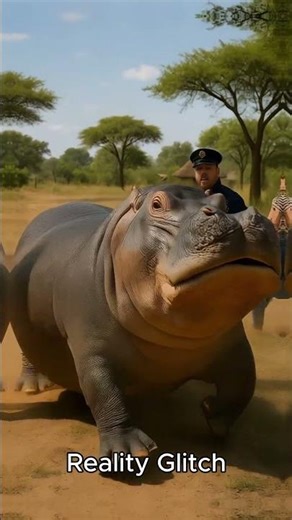Hippo Slams Into Safari Jeep — Then Just Walks Awa