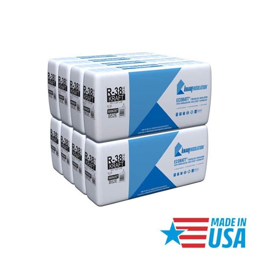 Reviews for Knauf Insulation R38 Kraft Faced 23 in. x 48 in. Precut Fiberglass Insulation Batts, Cathedral Ceiling - Sound-Reducing USA Made (8-Bags) | Pg 4 - The Home Depot