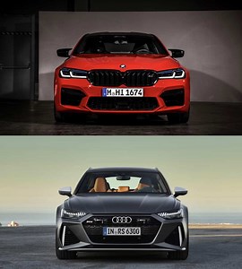 VIDEO: BMW M5 Competition vs Audi RS6 Avant -- Track Battle