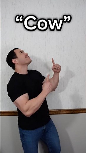 Learn ASL “Cow” #asl #americansignlanguage #deaf #hardofhearing #education #english #learn #cow