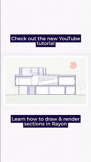 Section Drawing Tutorial in Rayon #architecture #shortstutorial